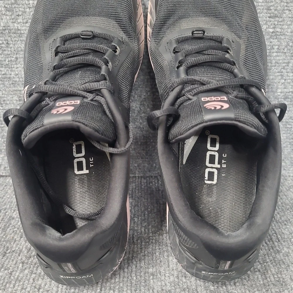 Topo Shoes Womens 9 MTN Racer 3 Black Pink Vibram Road Running Athletic